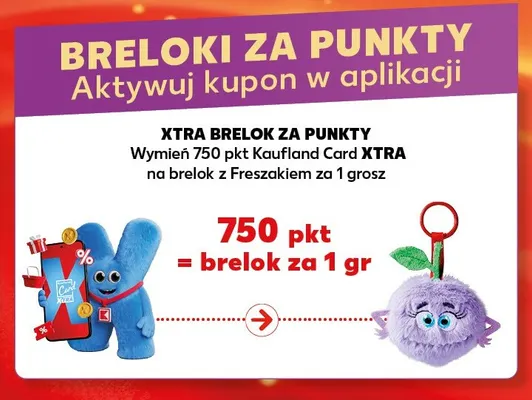 Brelok pluszowy Freszaki promocja w Kaufland