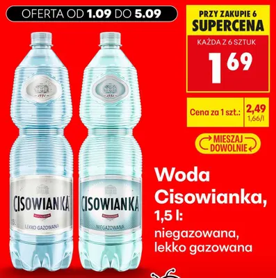 Woda niegazowana Cisowianka promocja w Biedronka
