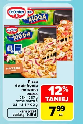 Pizza do air fryera mrożona Rigga Dr.Oetker promocja w Carrefour
