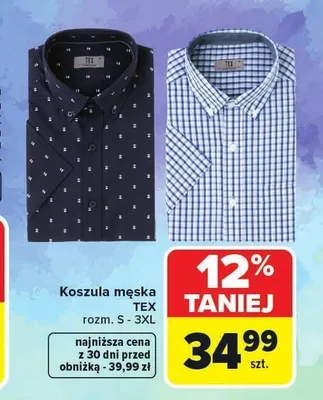 Koszula męska TEX promocja w Carrefour