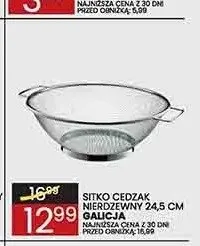 Sitko cedzak nierdzewny Galicja 24,5cm promocja w Wafelek