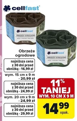 Obrzeże ogrodowe promocja w Carrefour