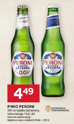 Piwo peroni promocja w Stokrotka