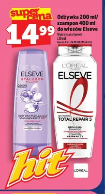 Odżywka lub szampon do włosów L'Oreal Elseve promocja w TOPAZ