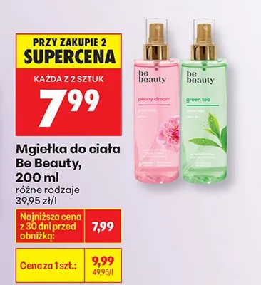 Mgiełka do ciała Be Beauty peony dream 200 ml promocja w Biedronka