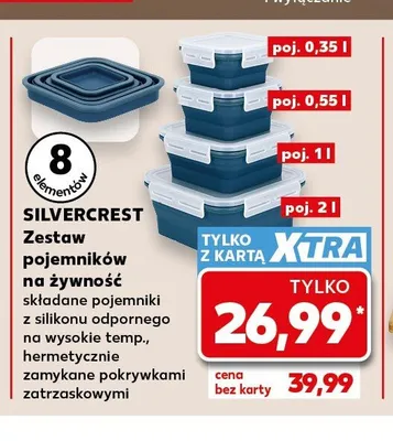 Zestaw pojemników na żywność Silvercrest promocja w Kaufland