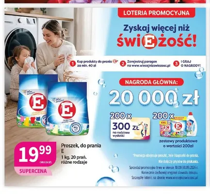 Proszek do prania do tkanin kolorowych i ciemnych E promocja w Drogerie Polskie