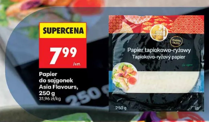 Papier do sajgonek Asia Flavours promocja w Biedronka