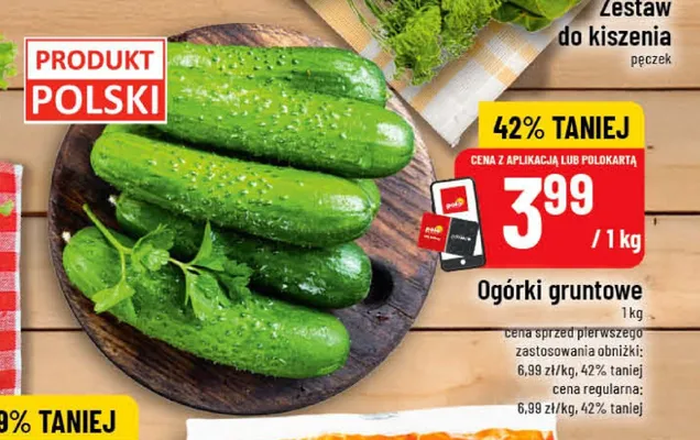 Ogórki gruntowe polskie promocja w POLOmarket