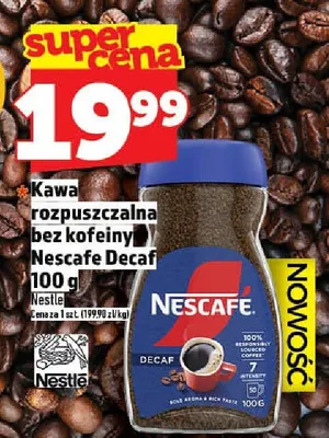 Kawa rozpuszczalna bez kofeiny Nescafe Decaf Nestle promocja w TOPAZ