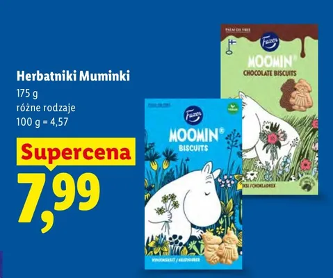 Herbatniki Muminki Fazer promocja w Lidl