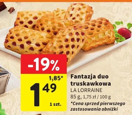 Fantazja duo truskawkowa La Lorraine promocja w Intermarche