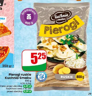 Pierogi ruskie Kuchnia Smaku promocja w Dino