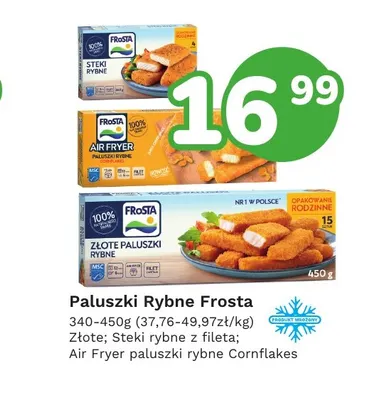 Paluszki rybne Frosta złote promocja w Limonka