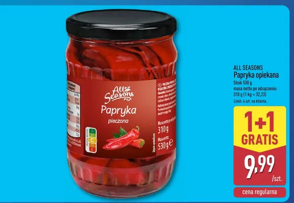 Papryka pieczona promocja w Aldi
