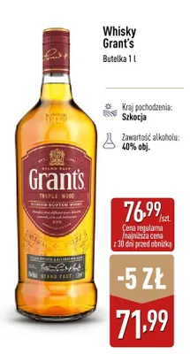 Whisky Grant's promocja w Aldi