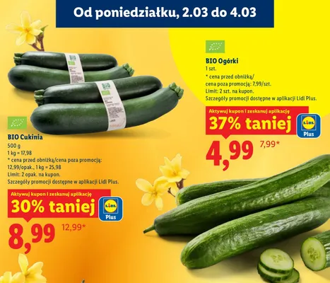 Ogórki promocja w Lidl