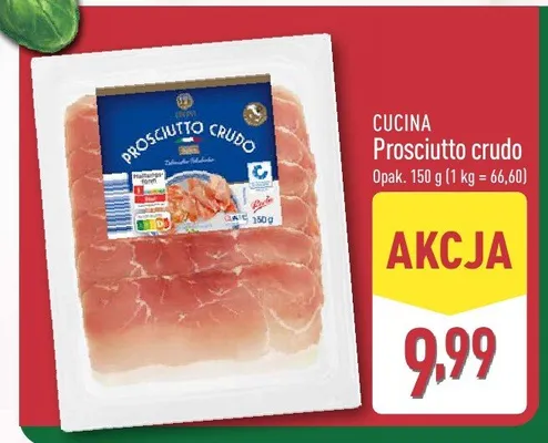 Prosciutto crudo Cucina promocja w Aldi