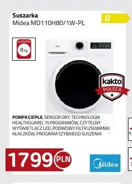 Suszarka Midea MD110H80/1W-PL promocja w kakto.pl