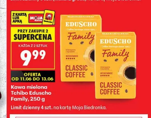 Kawa mielona Tchibo Eduscho Family promocja w Biedronka