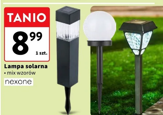 Lampa solarna mix wzorów promocja w Intermarche