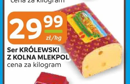 Ser Królewski z Kolna Mlekpol promocja w Społem Częstochowa