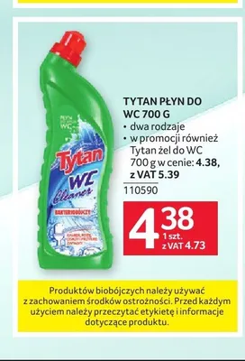 Płyn do WC Tytan promocja w Selgros