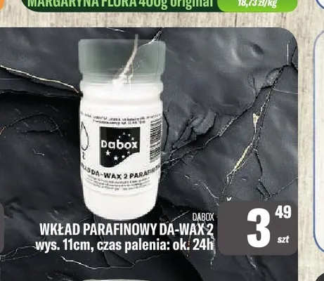 Wkład parafinowy DA-WAX 2 Dabox promocja w Tomi Markt