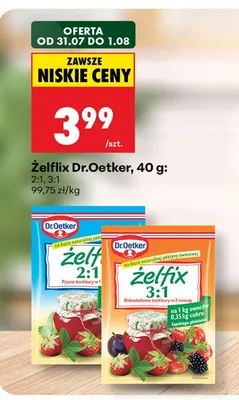 Żelflix 3:1 Dr.Oetker promocja w Biedronka
