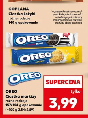 Ciastka markizy Golden Oreo promocja w Kaufland