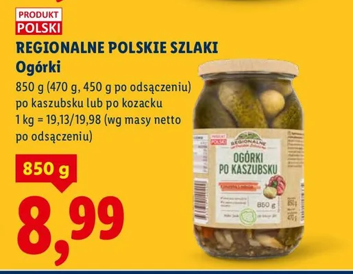 Ogórki po kaszubsku Regionalne Polskie Szlaki promocja w Lidl
