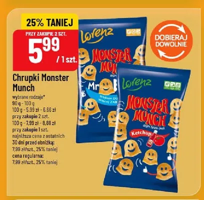 Chrupki Monster Munch Ketchup promocja w POLOmarket