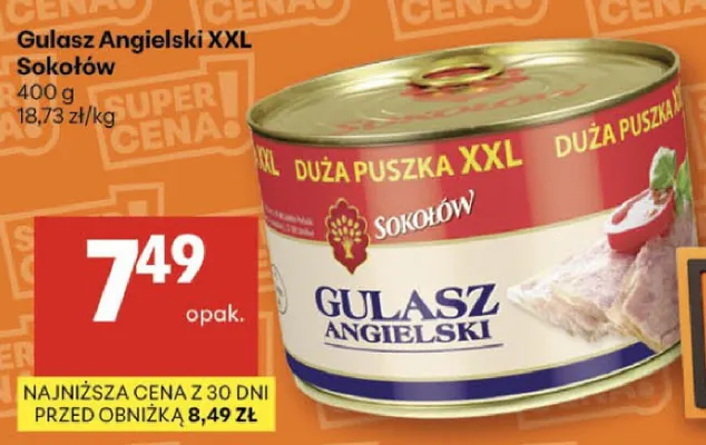 Gulasz angielski XXL promocja w Delikatesy Centrum