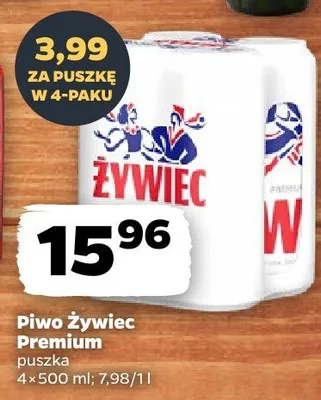 Piwo Żywiec Premium puszka promocja w Netto