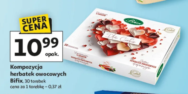 Kompozycja herbatka owocowych Bifix promocja w Auchan