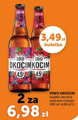 Piwo Okocim malina i rokitnik mocna wiśnia promocja w Euro Sklep