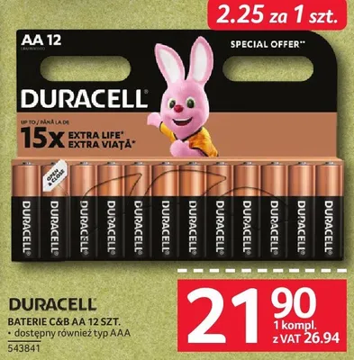 Baterie Duracell C6&AA 12 szt. promocja w Selgros