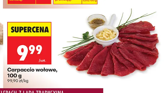Carpaccio wołowe promocja w Biedronka