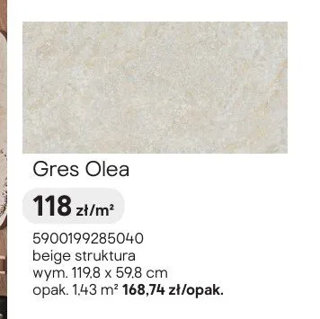 Gres Tubądzin Olea promocja w Castorama