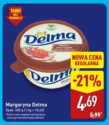 Margaryna Delma promocja w Aldi