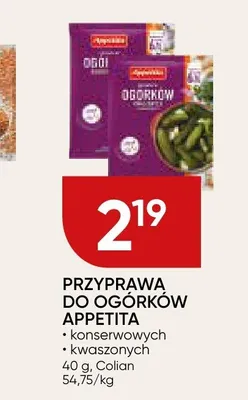 Przyprawa do ogórków kwaszonych Appetita promocja w Chata Polska
