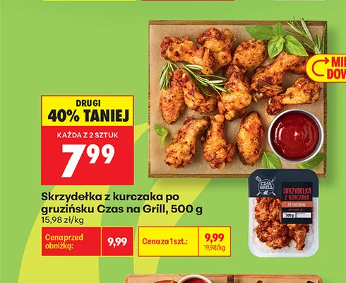 Skrzydełka z kurczaka po gruzińsku Czas na Grill promocja w Biedronka