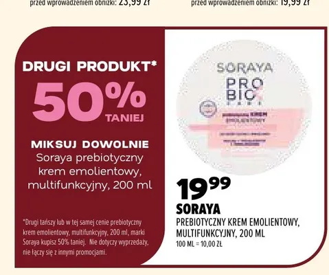 Prebiotyczny krem emolientowy Soraya multifunkcyjny promocja w Drogerie Natura
