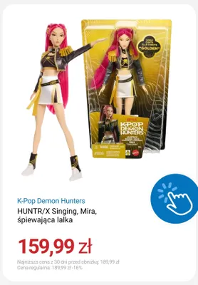 Śpiewająca lalka HUNTR/X Singing Mira K-Pop Demon Hunters promocja w Smyk