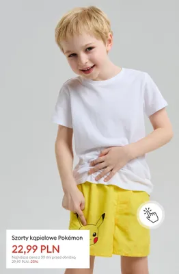 Szorty kąpielowe Pokémon promocja w Sinsay