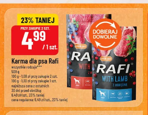 Karma dla psa Rafi promocja w POLOmarket