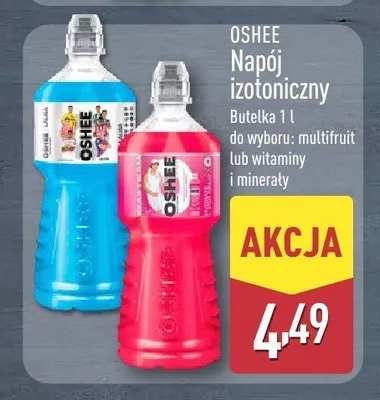 Napój izotoniczny Oshee multifruit promocja w Aldi