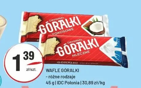Wafle Góralki mleczne promocja w Sedal