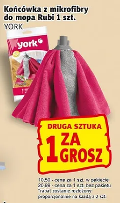 Końcówka z mikrofibry do mopa Rubi YORK promocja w Prim Market