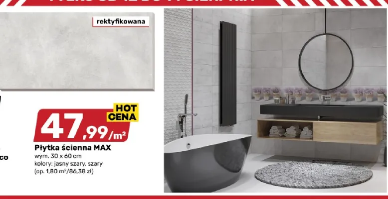 Płytka ścienna Max promocja w Bricomarche